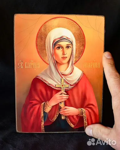 Именная икона "Святая Великомученица Марина" — красивый подарок