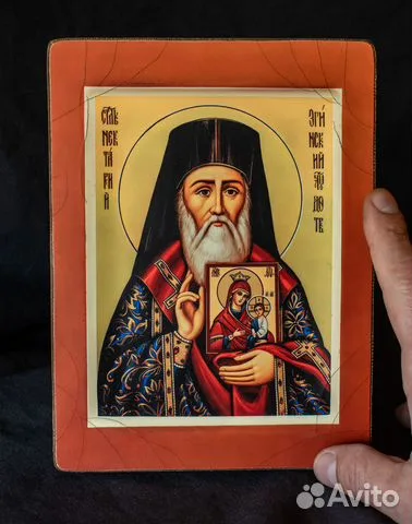 Икона деревянная "Святитель Нектарий Эгинский" — необычный подарок