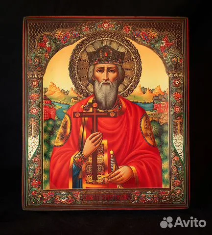 Икона деревянная "Святой князь Владимир" — необычный подарок