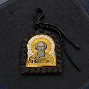 На память: Икона Сергия Радонежского в машину. — фотография 1