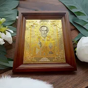 Икона Николая Чудотворца № 2. Златоуст — оригинальный подарок — фотография 1