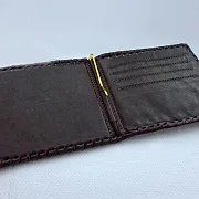 Зажим из кожи «Герб Челябинска» №2 — необычный подарок — фотография 4