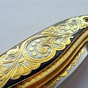 Подарочный складной нож «Орнамент» №1 — фотография 5