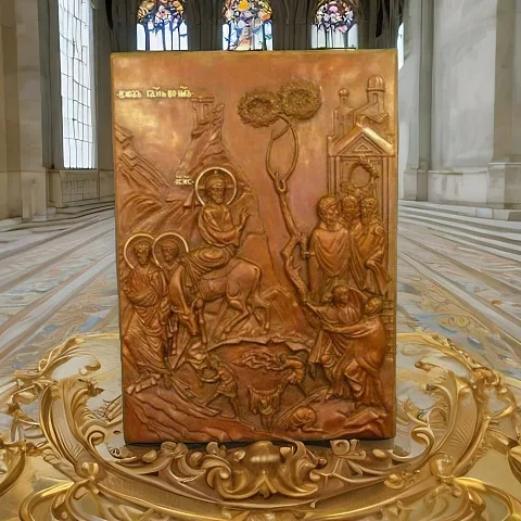 Бронзовая икона Вход Господень в Иерусалим — оригинальный подарок