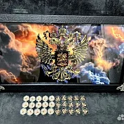 Подарочные нарды под стеклом «Держава» — фотография 1