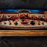 Икона авторская "Тайная вечеря" Дерево — красивый подарок — фотография 3