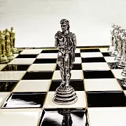 Шахматы с металлическими фигурами — оригинальный подарок — фотография 6
