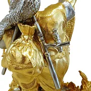 В подарок: Композиция «Рыбак и улов» с позолотой, высота 170 мм — фотография 5