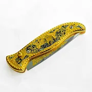 Подарочный складной нож «Пара волков» №2 — фотография 6
