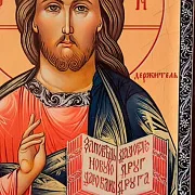 Икона с ковчегом "Христос Вседержитель" — необычный подарок — фотография 3
