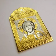 Подарочная икона Иисуса Христа настольная. Златоуст — фотография 3