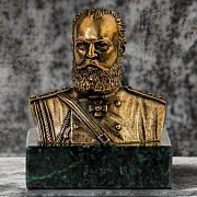 Ручная работа: Бронзовый бюст «Александр III» — фотография 1