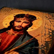 Икона под старину "Христос Вседержитель" в подарок — фотография 6