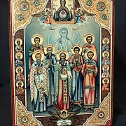 На память: Икона "Собор целителей, чудотворцев " — фотография 1