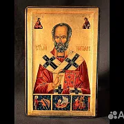 Икона с ковчегом " Святитель Николай" — оригинальный подарок — фотография 2