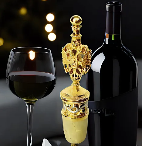 Пробка для бутылки "Герб РФ" в подарок