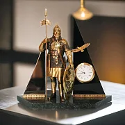 На память: Часы «Русский витязь» со змеевиком — фотография 1