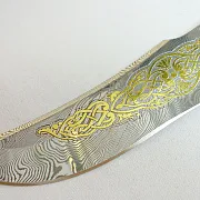 Дамасский нож «Соколиный глаз» №6 — красивый подарок — фотография 3