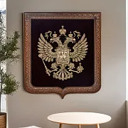 Бронзовое панно «Герб большой» в подарок — фотография 1