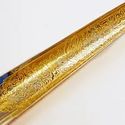 На память: Декоративная обувная ложка "Сова". Позолоченная — фотография 2